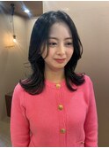 韓国風くびれレイヤー/レイヤーカット/ハッシュレイヤー