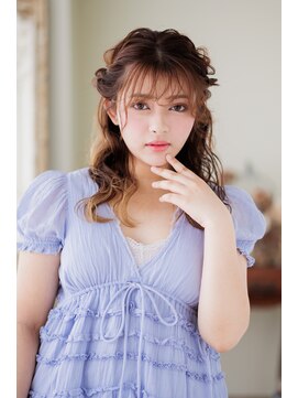 ゆるふわねじりハーフツイン♪