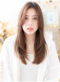センターパートかきあげ前髪抜け感小顔ロングc6志木20代30代40代