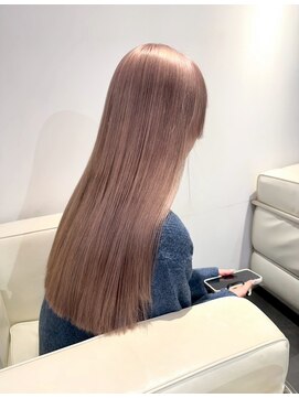 ベレーザ 渋谷神南(Beleza) 14582ブリーチ＆ダブルカラーオリーブミルクティーベージュ