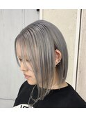 シルバーカラー　　ボブ