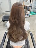 ベージュ/バレイヤージュ/ケアブリーチ/似合わせカット