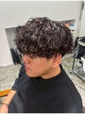 波巻きパーマ