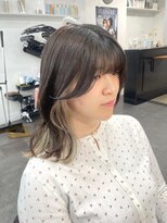 アオ(AO。)&nbsp;インナーカラー/ホワイトベージュ/顔周りカット