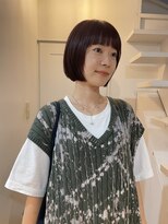 オルネ 代官山(OLUNE)&nbsp;ミニボブ/暖色カラー/ワイドバング/ボブ/代官山/ストレート