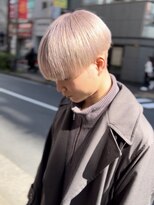 サイ(PSY)&nbsp;韓国風ナチュラルマッシュ/メンズハイトーン/ホワイトブロンド