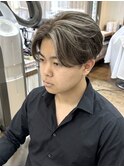 白髪ぼかしハイライト/40代/50代/グレーヘア/イケおじヘア