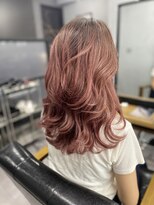 ウェイビー 桜木町店(WAVY)&nbsp;ミディアムレイヤーピンクベージュ
