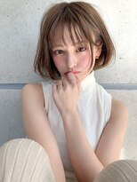 スリー 横浜(THREE)&nbsp;【KUMA】ゆるふわボブ×透明感ベージュ