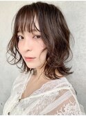 ゆるパーマくびれボブ