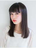 《MARBLES三軒茶屋》☆ワンレンミディ×ぱっつんバング☆