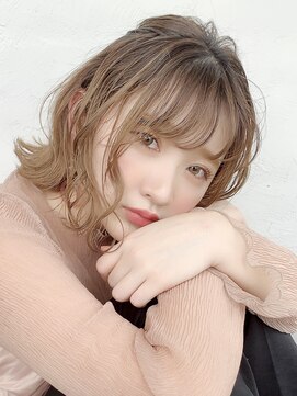 アイティー バイ アルバム 浦和店(IT by ALBUM) ウエーブハーフアップリボンアレンジ_ボブルフ_37843