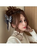 お団子ヘアアレンジ