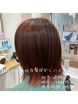 カルモモーラ(calmo MOLLA) ホイル6枚の白髪ぼかしハイライト