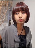 小顔カット大人モード前下がりボブ丸みボブミニボブ20代30代