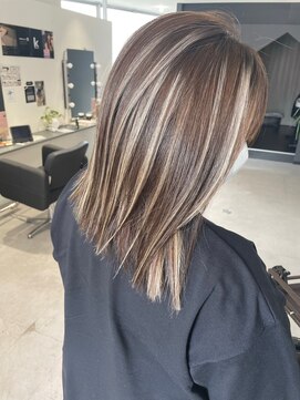 キング 梅田(K!ng) 梅田ハイライトカラー梅田白髪ぼかしカラー梅田グレージュ