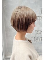 リークフー(Ree cu fuu)&nbsp;10代20代30代40代 前髪　耳かけ内巻きショートボブ　藤沢