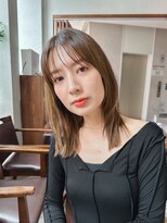 ジョエミバイアンアミ(joemi by Un ami)&nbsp;★くびレイヤーエモージュ前髪薄めバング小顔カット大人ガーリー