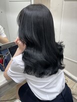 シーン(seen)&nbsp;【くびれヘア×ブルーブラック】前髪