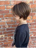 ハンサムショート×ハイライトカラー