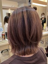 アルターリール(aL ter Rire)&nbsp;黒髪/グレーベージュ/レイヤーロング/前髪パーマ