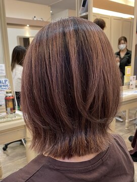 アルターリール(aL ter Rire) 黒髪/グレーベージュ/レイヤーロング/前髪パーマ