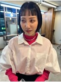 ボブ オン眉 ブラック