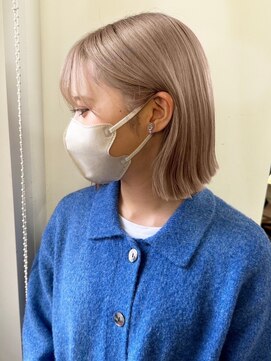 ハピネス 梅田茶屋町店(HAPPINESS) 韓国カラー　ダブルカラー　ミルクティーベージュ