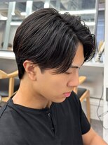 エルマーク 梅田(L-MARK)&nbsp;センターパートニュアンスパーマ韓国カルマパーマコンマヘア