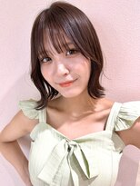 サンド ミュウ 横浜店(sand mieu)&nbsp;ボブディオリーブベージュ髪質改善縮毛矯正フェイスレイヤー