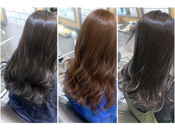 リンダバイネオリーブ 白楽店(Linda by neolive)の写真/明るく染まる白髪染めで艶やかな大人の髪色へ☆目立つ白髪をお洒落に活かす白髪ぼかしハイライトも[白楽駅]