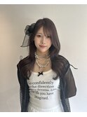 ラベンダーグレージュ × レイヤーカット