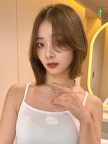 サンドイエナ 横浜店(sand yena)&nbsp;ラベンダーミルクティー/暗めカラー/ブリーチなし/ボブ/横浜