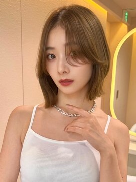 サンドイエナ 横浜店(sand yena) ラベンダーミルクティー/暗めカラー/ブリーチなし/ボブ/横浜