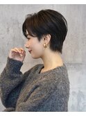 20代30代40代小顔ハンサムショートアッシュブルーブラック