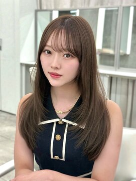 マウルルナ(MAEUL luna) レイヤーカット ワンカール ベージュ【MAEUL luna 桔川】