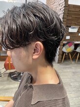 ジッピーオブヘアー(Zippy of hair) メンズカット+フェザーパーマ