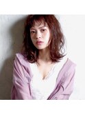 くせ毛風セミロングスタイル【北千住】