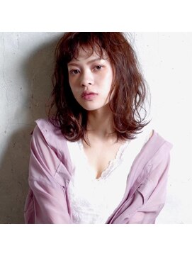 ロッソ ヘアアンドスパ 北千住店(Rosso Hair&SPA) くせ毛風セミロングスタイル【北千住】