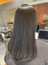ヘアーリゾート ビッグアップ(hair resort Big up) ブリーチなしダブルカラー×オリーブグレージュ
