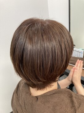 ブラウンベージュ/白髪染め/グレイカラー/リタッチ/40代50代60代