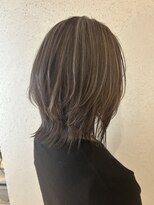 アンプヘアー 桂店(unpeu hair)&nbsp;白髪ぼかしハイライト