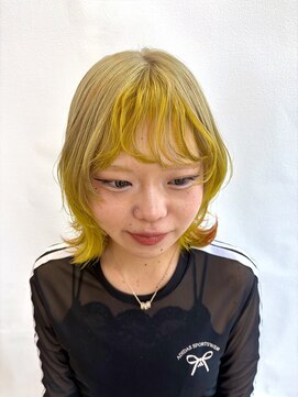 サラ ビューティ サイト 春日(SARA Beauty sight) 【デザイン/エンドカラー】ビタミンカラー/イエロー/オレンジ