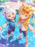 ★夏限定★カット+超冷感氷点下シャーベット炭酸ヘッドスパ★