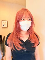 ソファララ(SOFA lala) レイヤーカットコーラルピンク