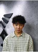 スパイキーショート/ベリーショートメンズ/シャドウパーマ