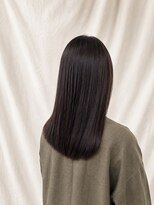 ココカラヘアー ニコ(cococara hair nico) ロングボブ/暖色系カラー/レッドブラウン/艶髪