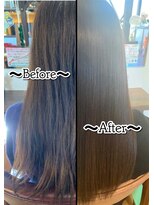 ピースリーヘア バイ カーサ(peathree.hair by CASA)&nbsp;高濃度水素トリートメント×セミロング