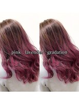 ヘアーメイク トレコローリ(hair make trecolori) 【trecolori 津田沼】ピンクラベンダーグラデーション