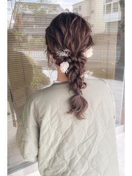 ヘアメイク シュシュ(Hair make chou chou) 編みおろし着物振袖袴ヘアアレンジ奈良大和八木